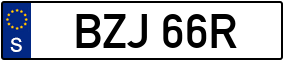 Trailer License Plate